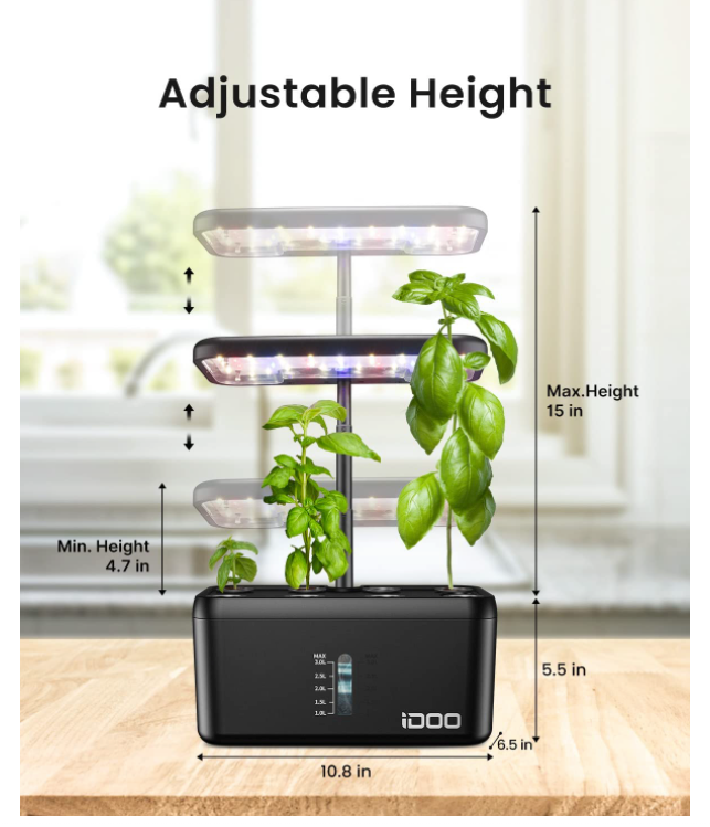 INCREDIKIT iDOO Hydroponic Growing System I Gardening and Sustainable Living